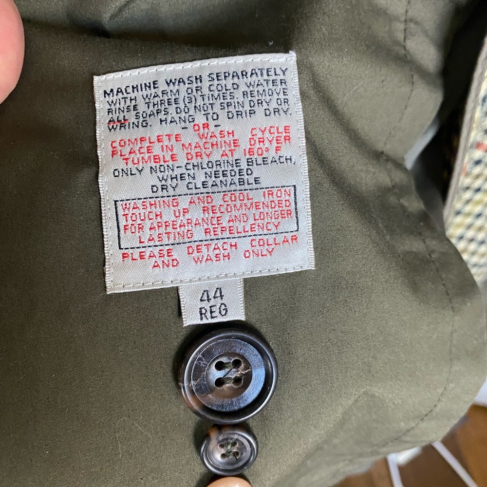 Vintage TOWNE from London Fog Long Trench Coat Size 44 Reg - Picture 8 of 15